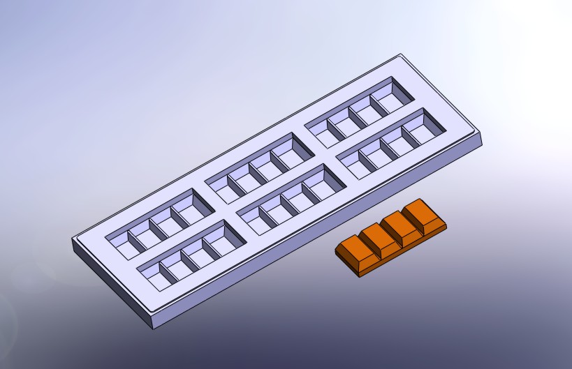 生产块状巧克力