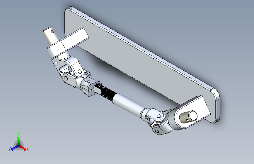 万向节联轴器+(万向接头+-+钩式联轴器)+-+与Solidworks兼容的Parasolid文件