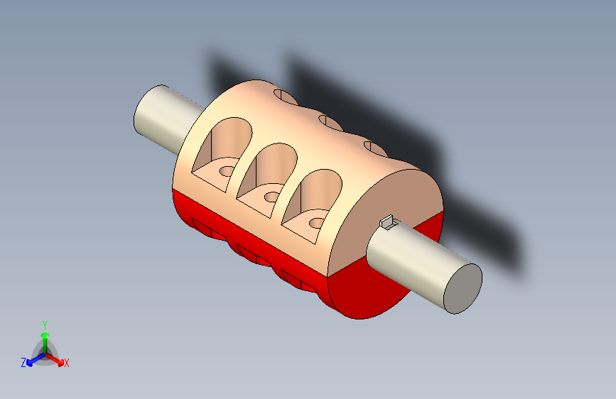 在Solidworks中绘制的分裂式+muff+耦合组件装配图