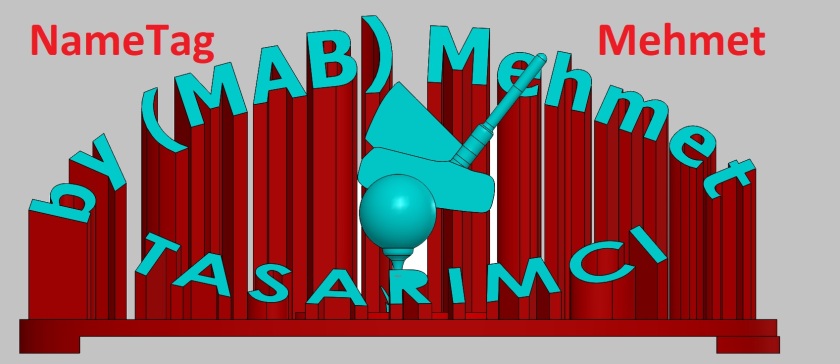 姓名标签 由 (MAB) Mehmet -超出措施-