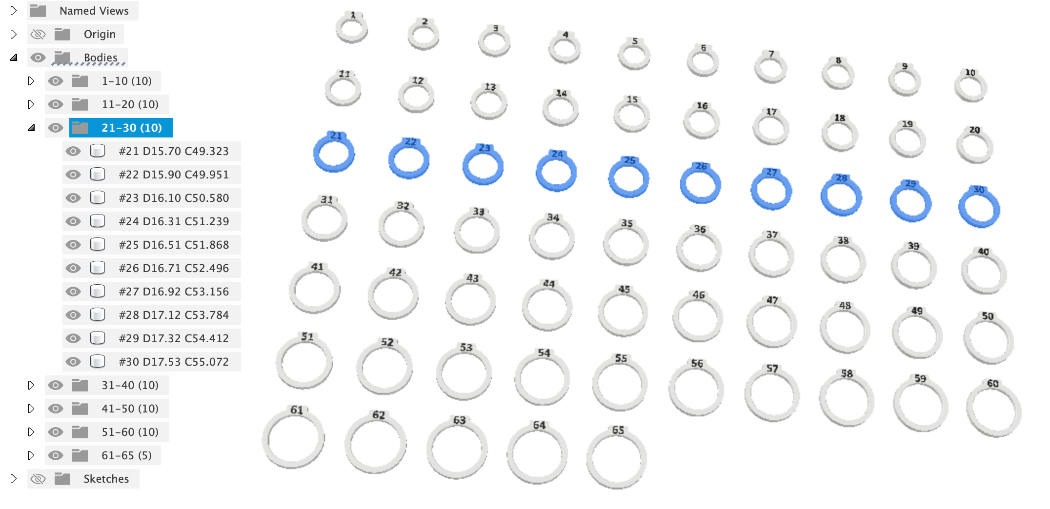 珠宝戒指 ISO 8653 样板工具