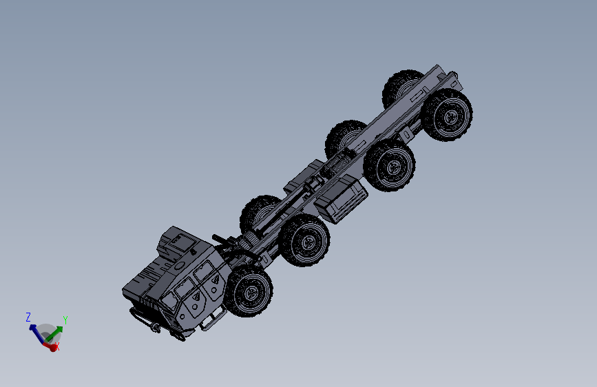 MAZ-543 8×8型变型底盘（3D打印全套文件）
