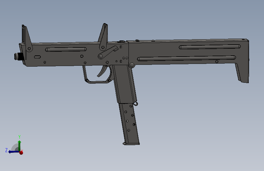 PP-90折叠式冲锋枪