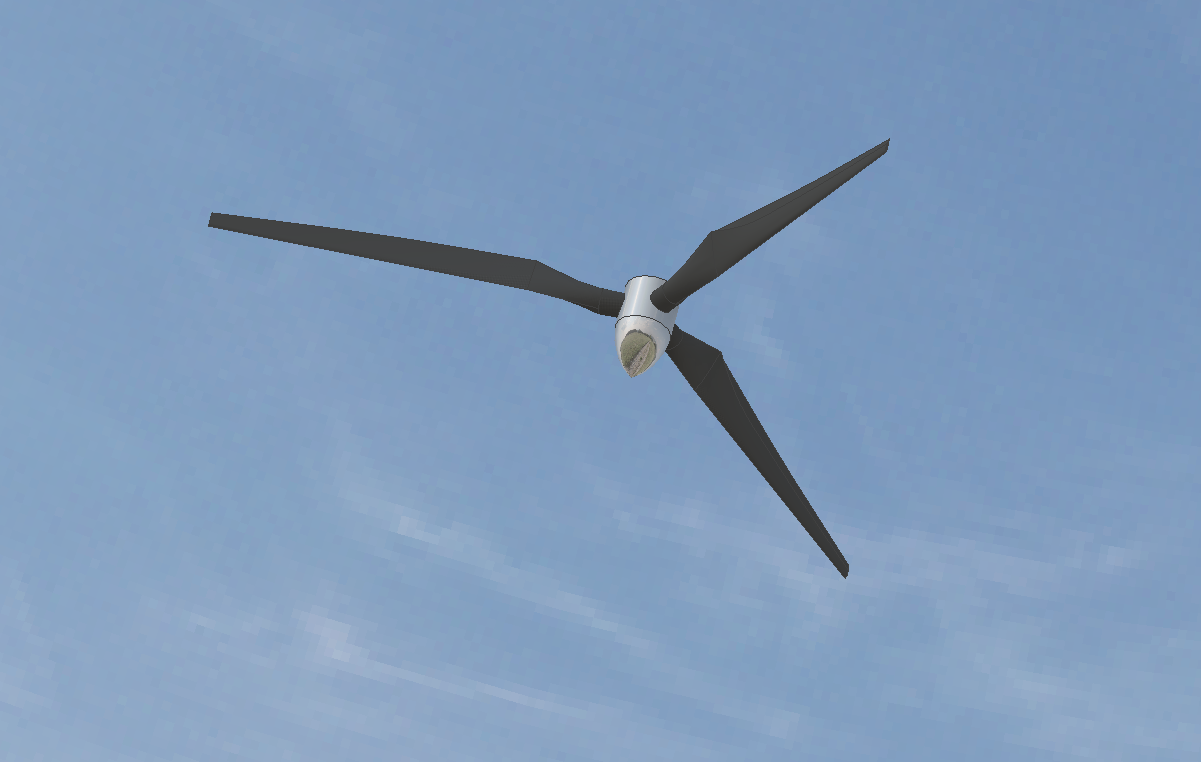 3叶片中型海上风力涡轮机