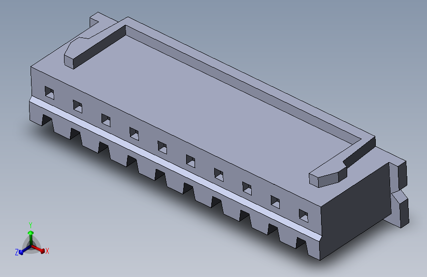 xh2.54mm 连接器从2P-10P 2.54毫米母插头