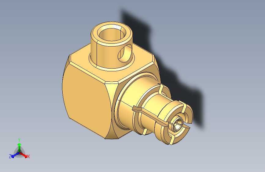 65 GHz Mini-SMP (MSMP) 半刚性同轴直角连接器插头 (1)