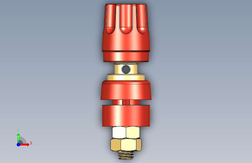 Hirschmann PKI 10 A 香蕉插头 正面视图