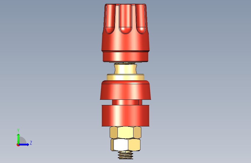 Hirschmann PKI 10 A 香蕉插头 左侧视图