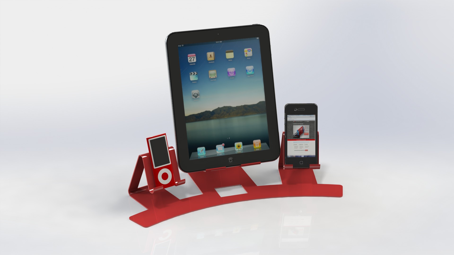 i-Triplex, i-pad, i-pod, i-nano, 薄板金属, 通用座