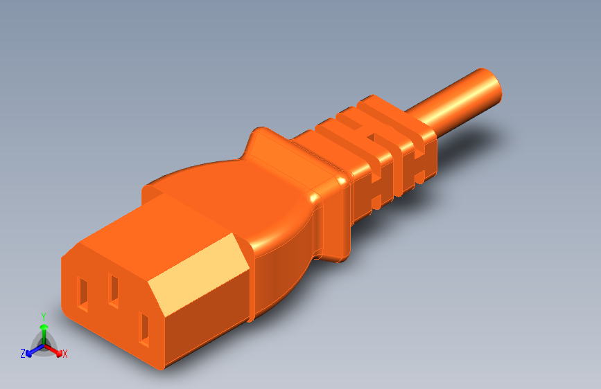 Studycadcam 3D CAD 练习 1069_插头适配器_插槽适配器_Autodesk Inventor Pro