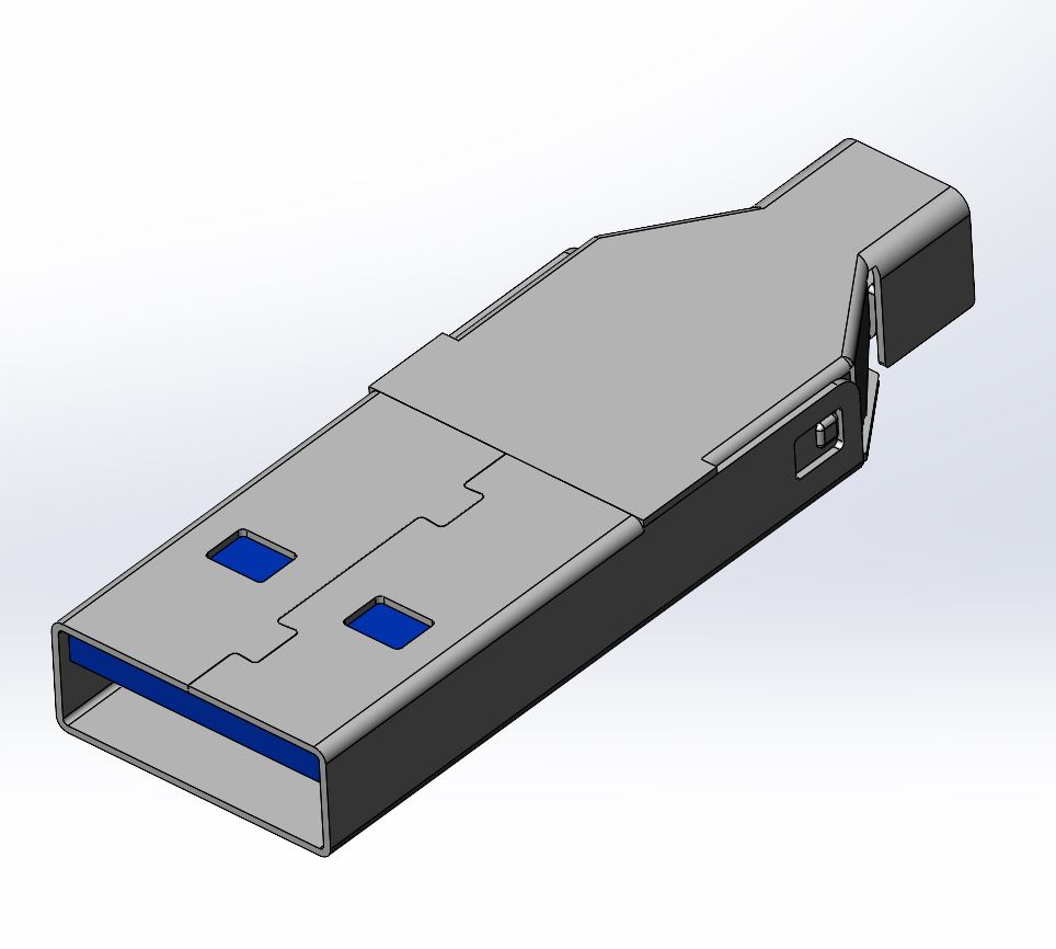 USB 3.0 A 插头 (DS1107-01) (康飞电子)