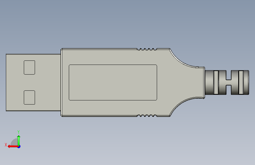 USB插头 (thesourcecad.com) (1) 背面视图