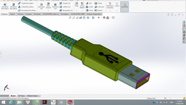 USB头 _Solidworks2016
