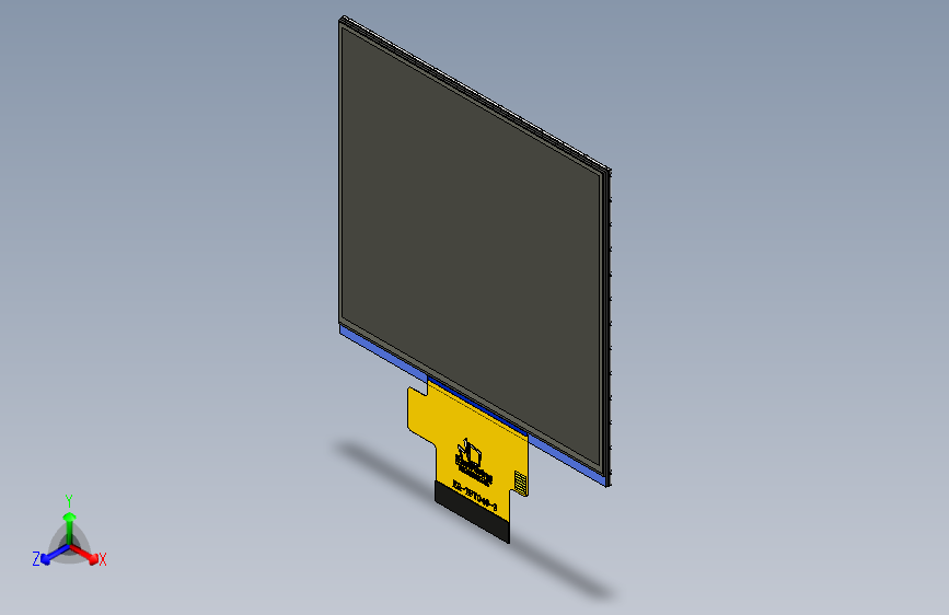 方形 4 英寸 480x480 IPS TFT 显示屏 SPI+RGB 接口 主视图