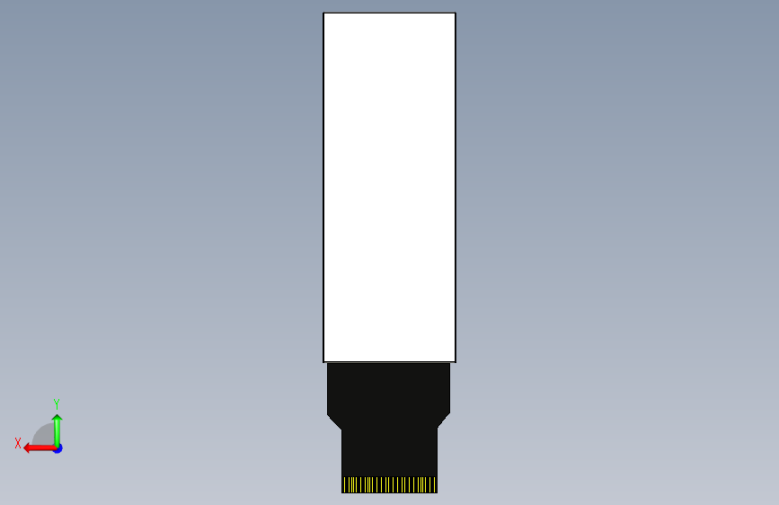 条形 2.86 英寸 376x960 IPS TFT 显示屏 SPI+RGB 接口 (1) 背面视图