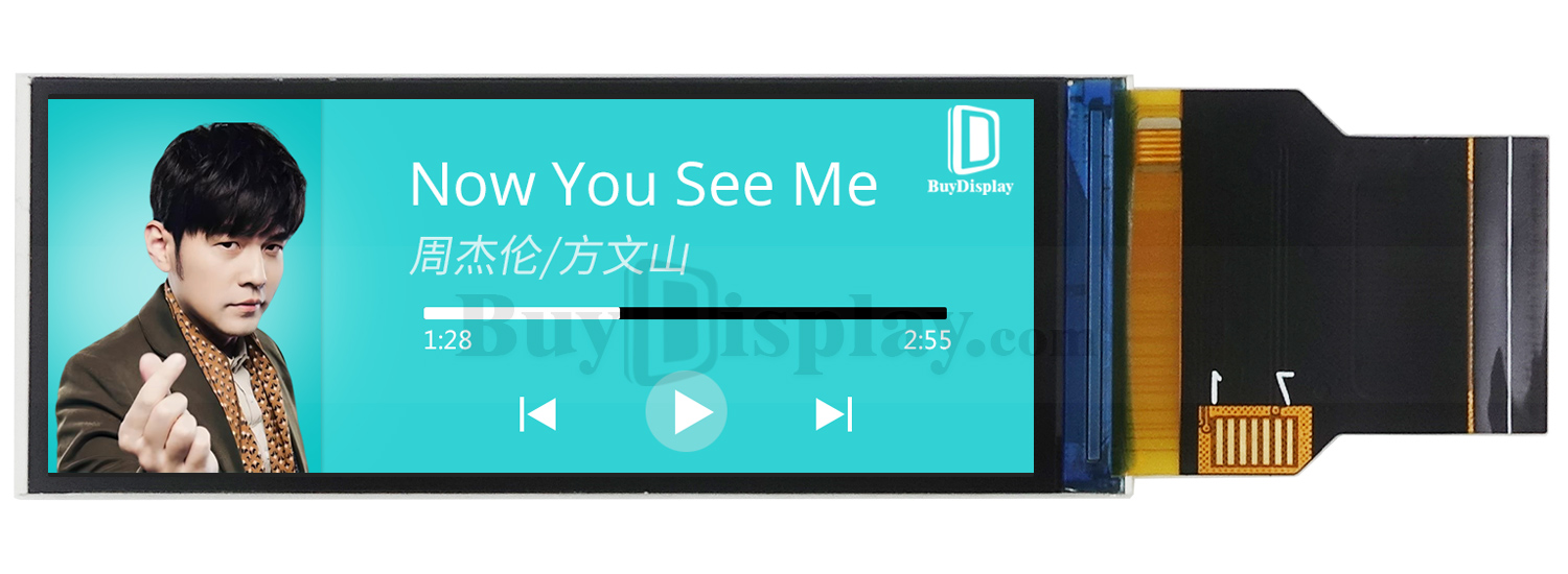 条形 2.86 英寸 376x960 IPS TFT 显示屏 SPI+RGB 接口 (1)