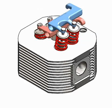 先进的带火花塞的气缸盖