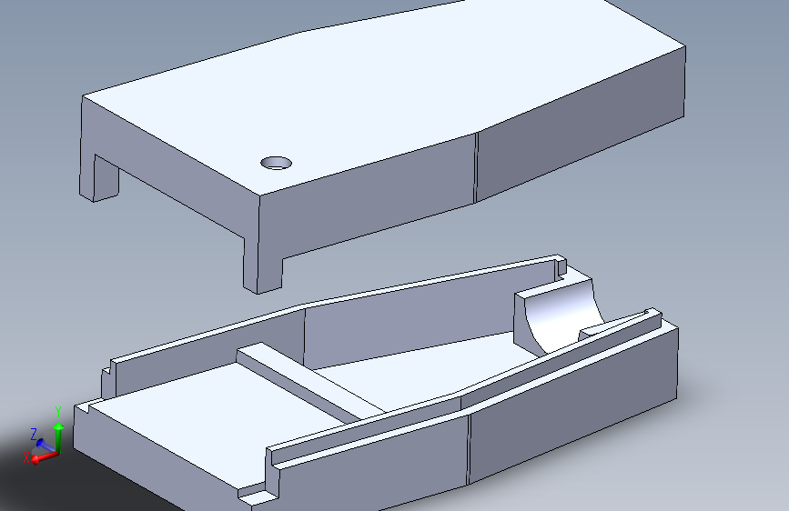 用于3D Robotics遥测发射器和电缆插头的3D可打印塑料盒