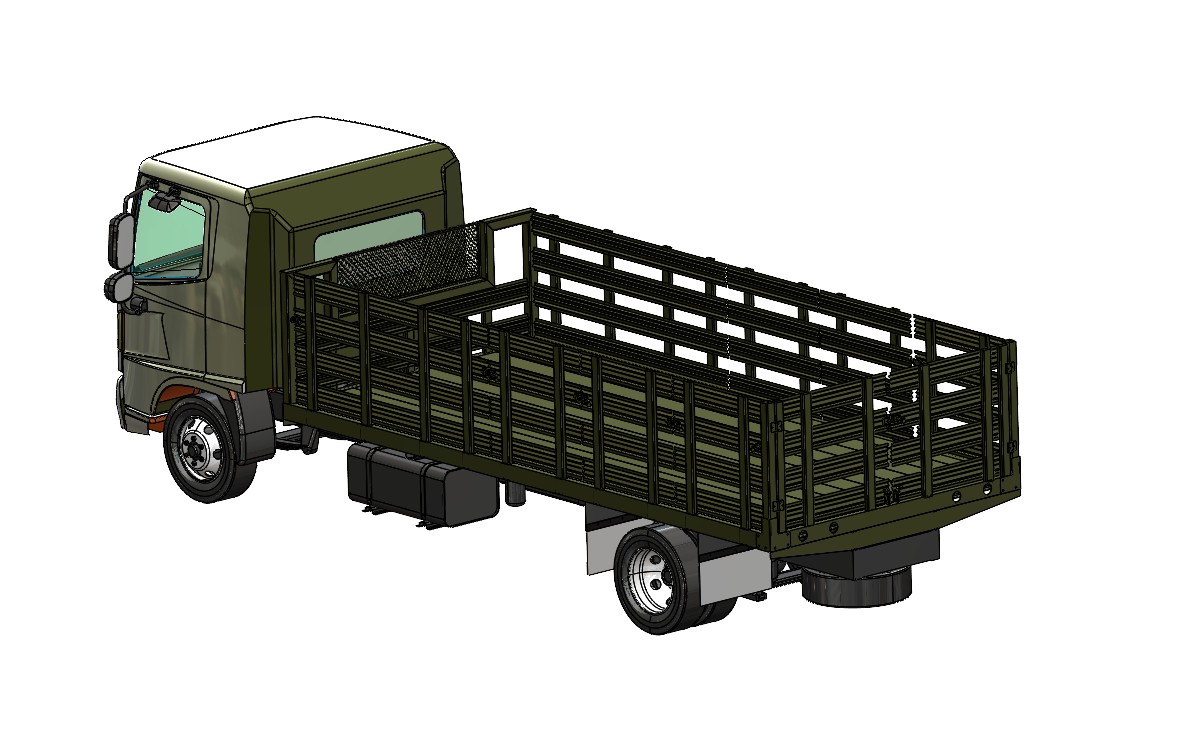 堆叠式卡车模型 STEP