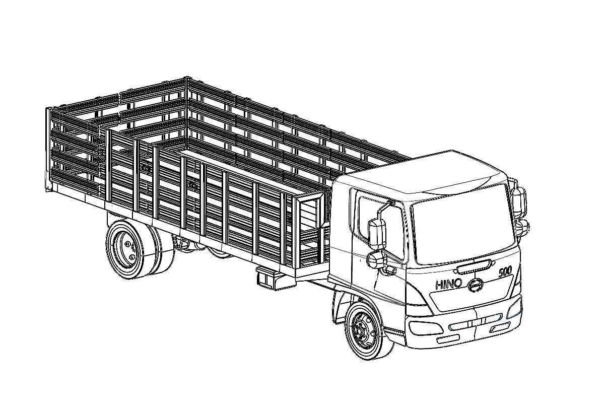 堆叠式卡车模型 STEP