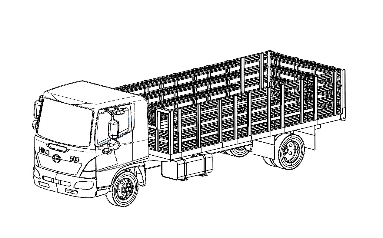 堆叠式卡车模型 STEP