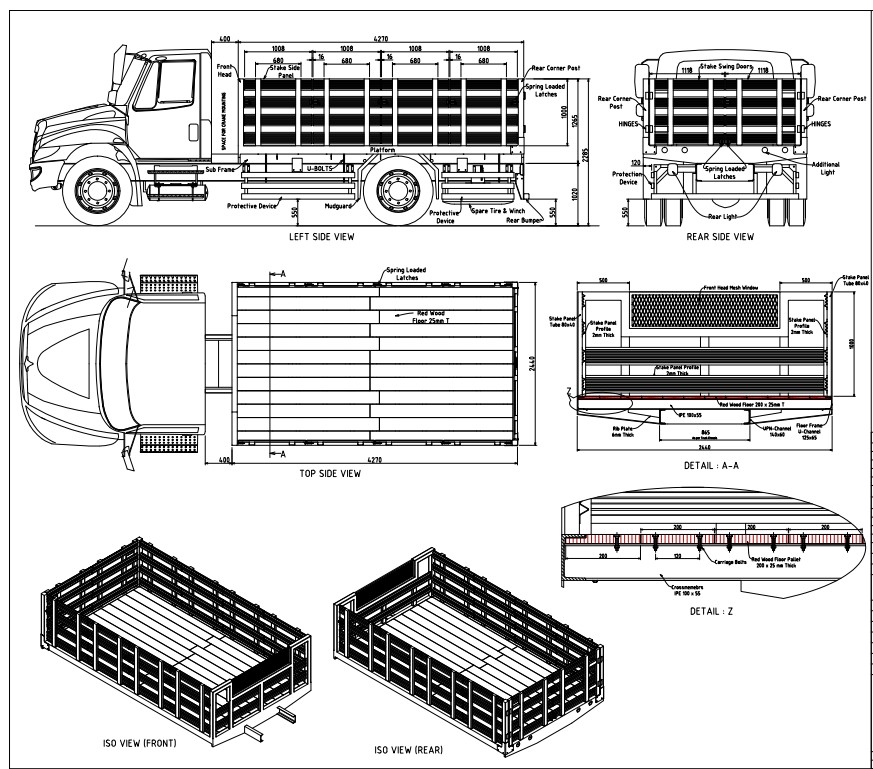 堆叠式卡车模型 STEP
