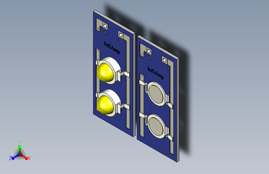 2W 2COB LED 印刷电路板