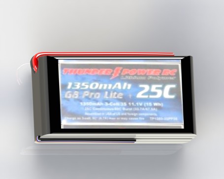 1350 毫安 4S 14.8V 25C 锂聚合物电池