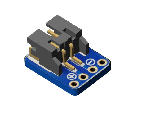 Adafruit JST-PH 2引脚表面贴装直角扩展板