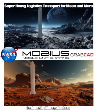 MOBIUS - 移动单元运输 - 月球和火星的超重型物流运输