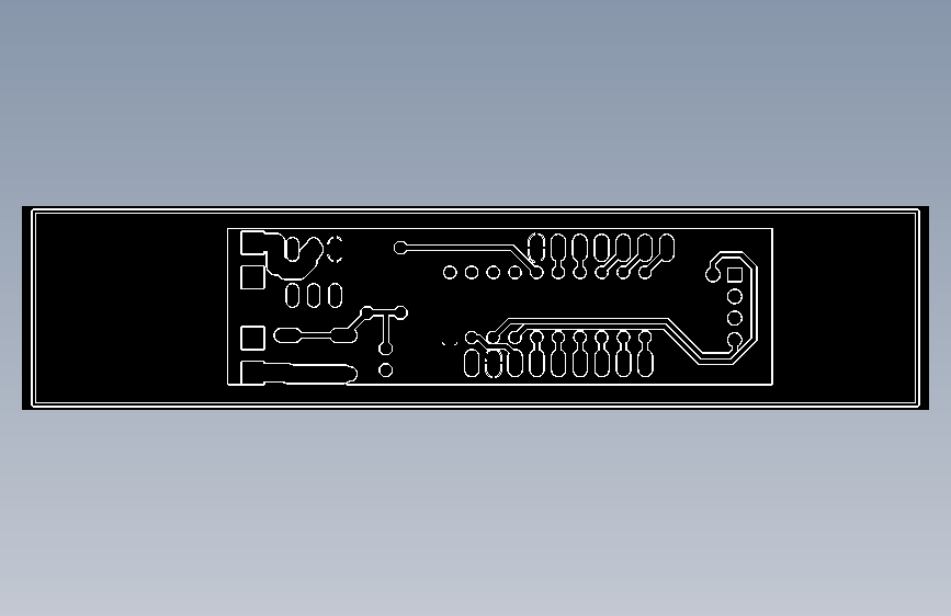 MSP430G2553-ESP8266 物联网 PCB 顶部