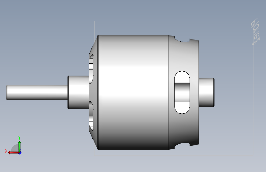 Turnigy D3542_6 1000KV 无刷外转子电机 背面视图