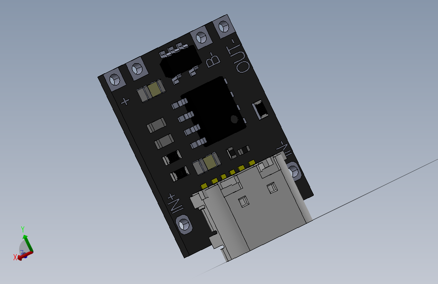 超迷你USB Type C充电器模块。
