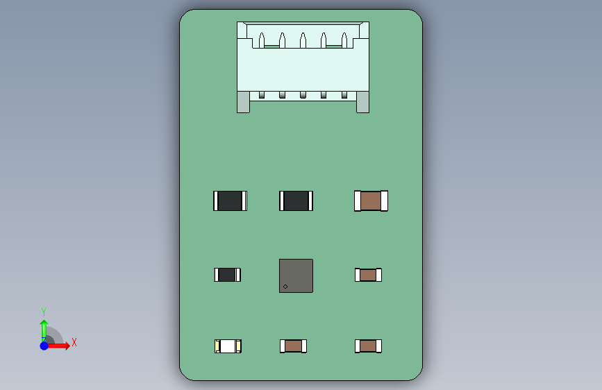 I2C 无人机磁力计使用IIS2MDC IC 正面视图