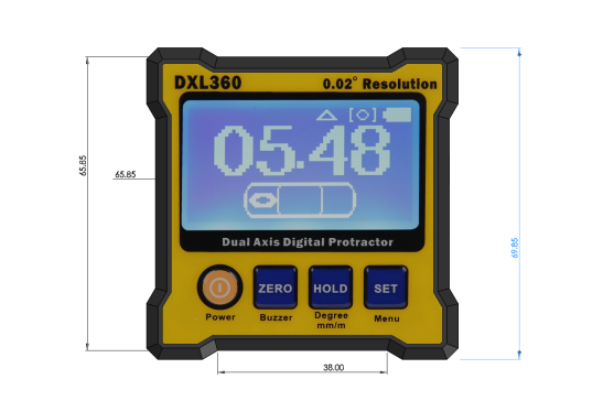 双轴数字量角器 DXL360