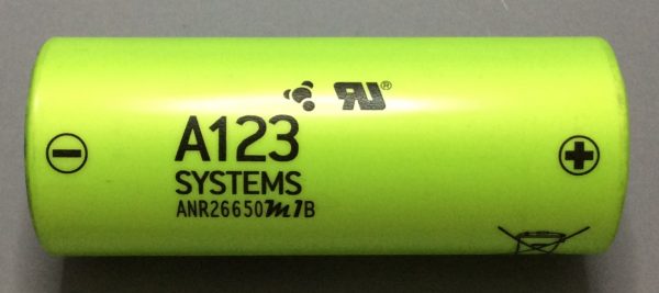 电气部分 - 电池寿命PO4 26650 - A123