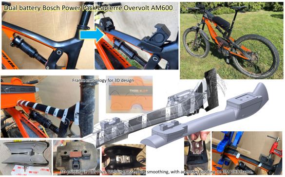 拉皮埃尔 AM600 双电池支架