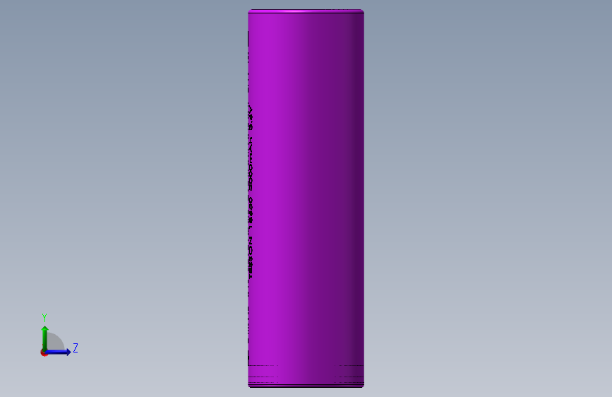 锂电池结构 左侧视图