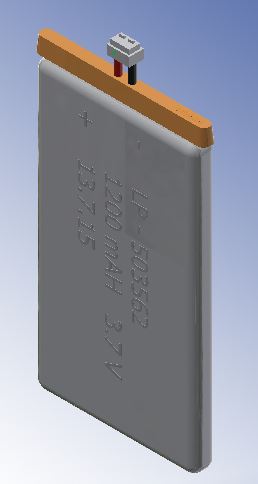 锂聚合物电池 1200毫安时 3.7伏