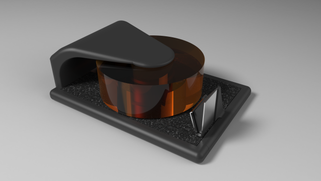 用回收零件3D打印的胶带分配器