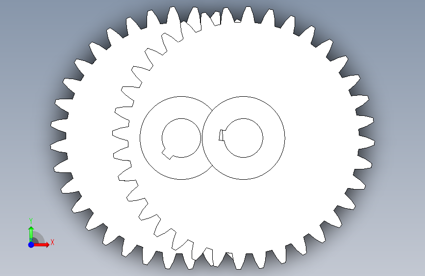 spur+gear:直齿轮+(8) 正面视图