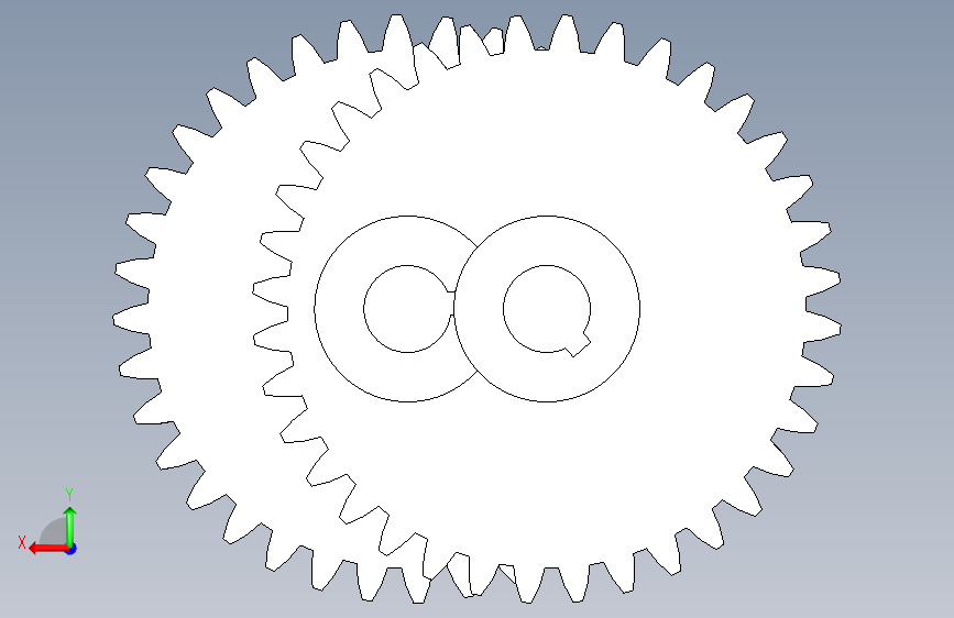 spur+gear:直齿轮+(8) 背面视图