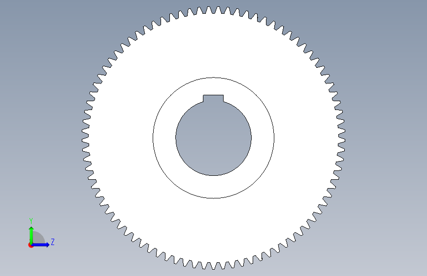 spur+gear:直齿轮+(12) 左侧视图