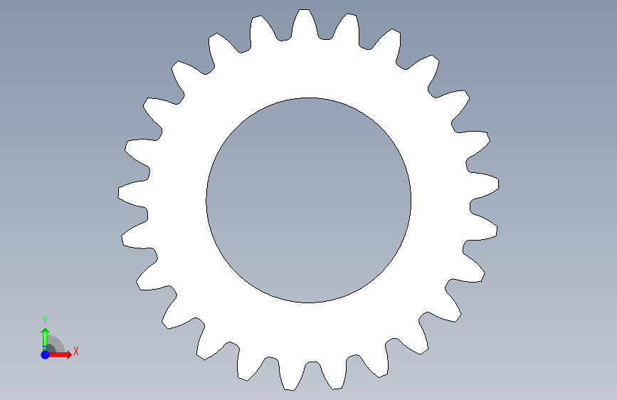 spur+gear:直齿轮+(39) 正面视图