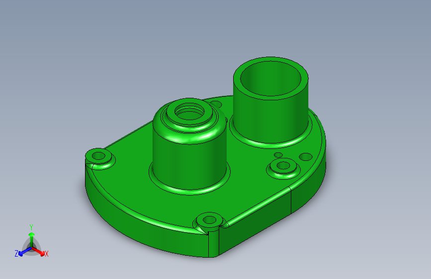 Studycadcam+3D+CAD+练习+581_+变速箱盖_+变速箱盖_+Autodesk+Inventor+Pro