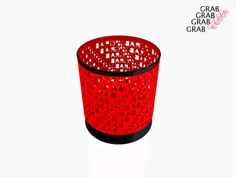钢笔 篮子 GRABCAD