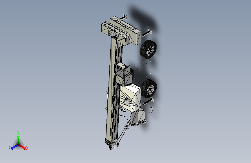 移动式起重机3D=起重机吊钩卷扬机