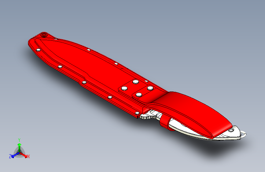 侦察狩猎刀及刀鞘=起重机吊钩卷扬机