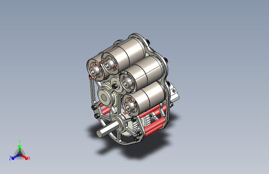 2速翻转4+775+Pro+Gearbox 主视图