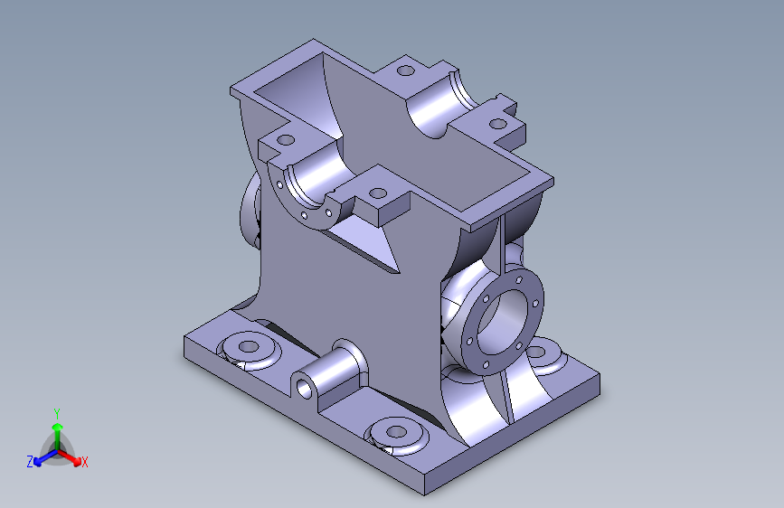 3D+CAD+基础练习_+变速箱箱体_+Autodesk+Inventor+Pro